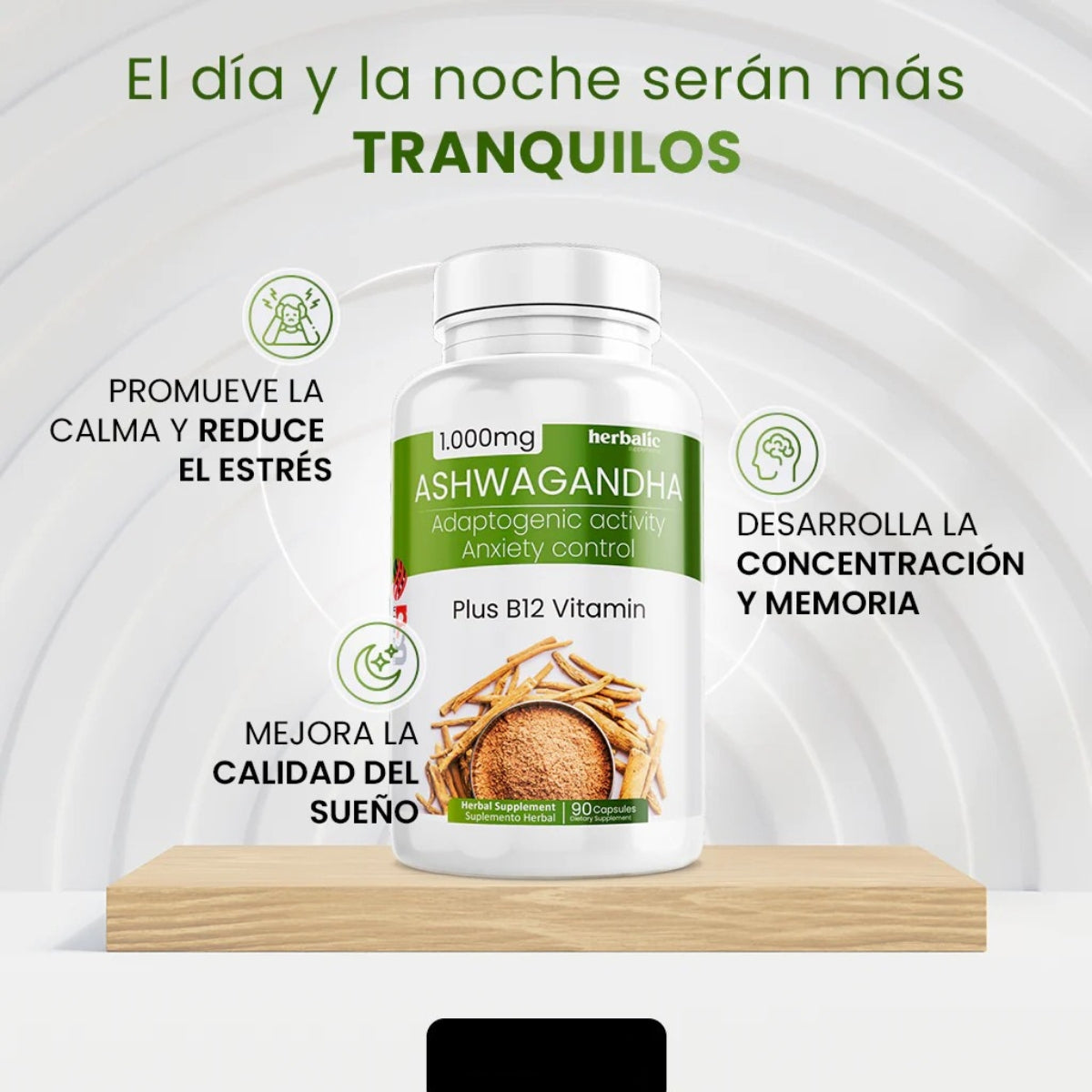 ASHWAGANDHA™ - ALIVIA EL ESTRES Y LA ANSIEDAD 100% EFECTIVA