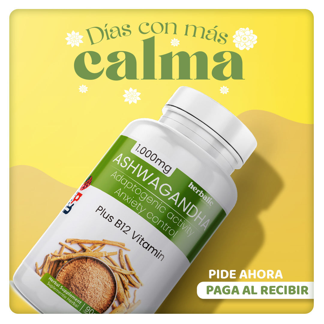 ASHWAGANDHA™ - ALIVIA EL ESTRES Y LA ANSIEDAD 100% EFECTIVA