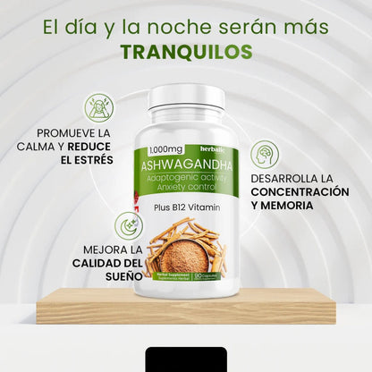 ASHWAGANDHA™ - ALIVIA EL ESTRES Y LA ANSIEDAD 100% EFECTIVA