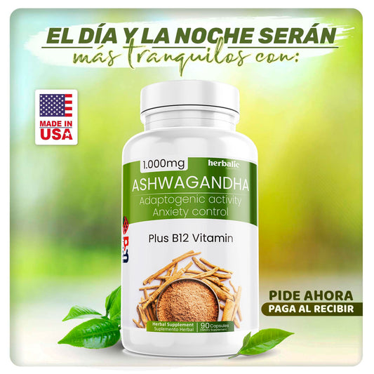 ASHWAGANDHA™ - ALIVIA EL ESTRES Y LA ANSIEDAD 100% EFECTIVA