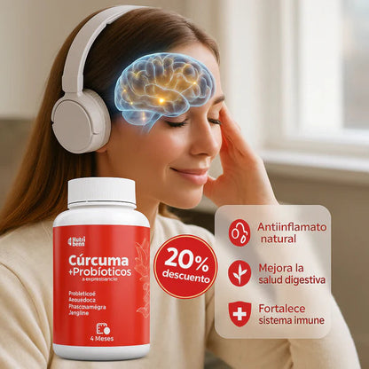 NUTRIBRAIN - CURCUMA + PROBIOTICOS