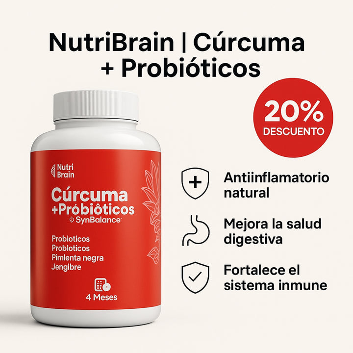 NUTRIBRAIN - CURCUMA + PROBIOTICOS